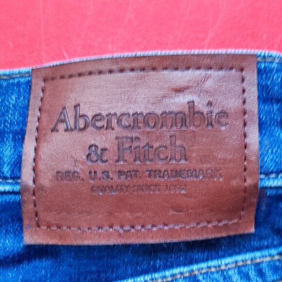 Abercrombie & Fitch jeans signature stretch skinny blue men's size W32 L34 - Picture 5 of 9
